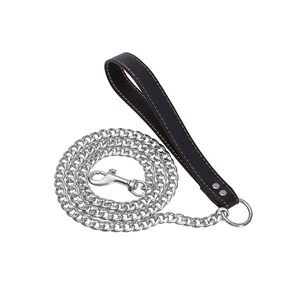 Golden Dog Chain Leash