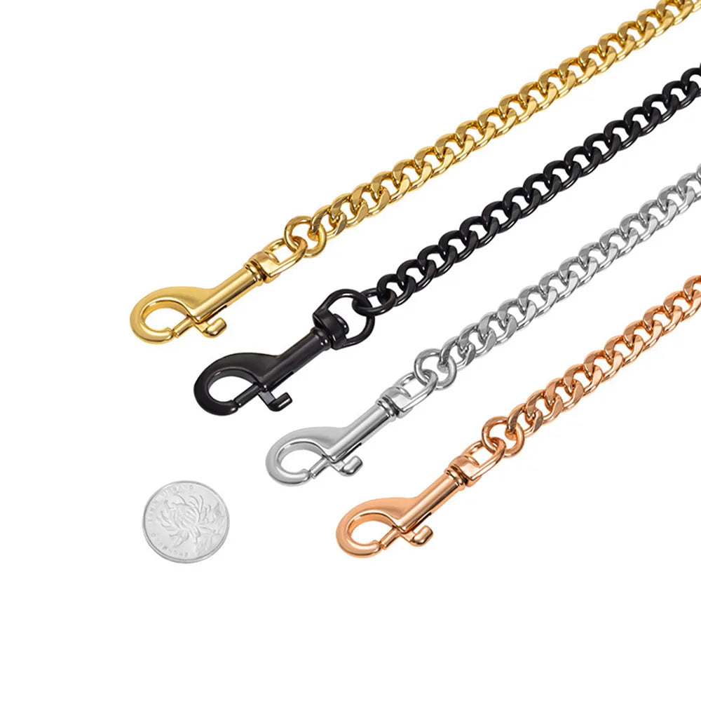 Golden Dog Chain Leash